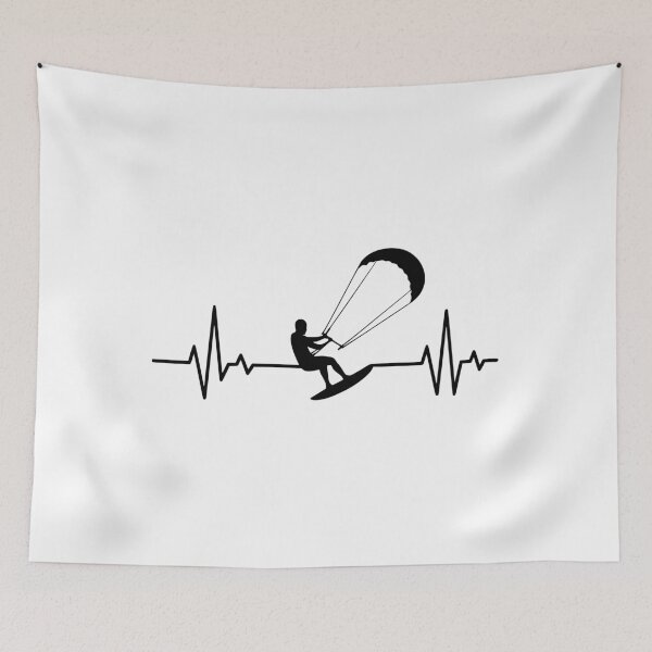 Item preview, kitesurfing heartbeat designed and sold by kiakuki.
