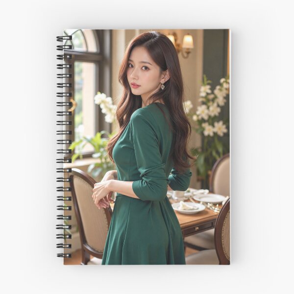 Item preview, Emerald Hour — A Graceful Glance by the Window designed and sold by SEIMEI2025.