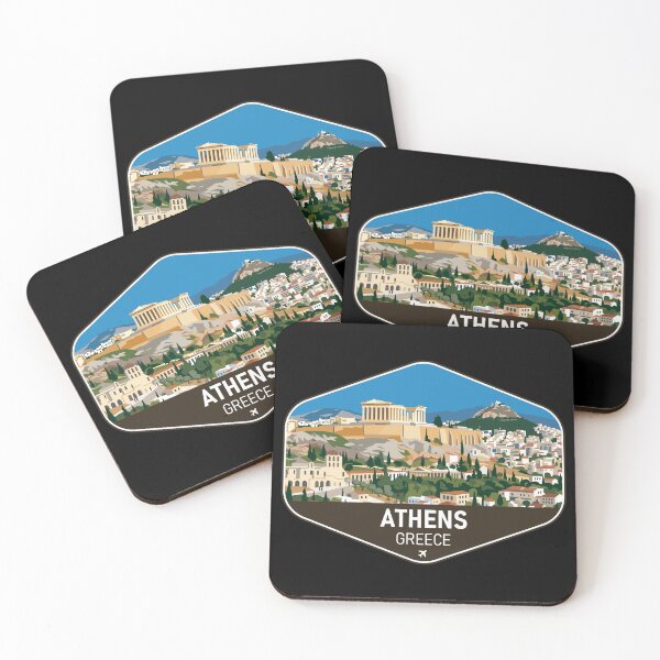 Item preview, Athens Greece Travel Souvenir designed and sold by RareDeerArt.