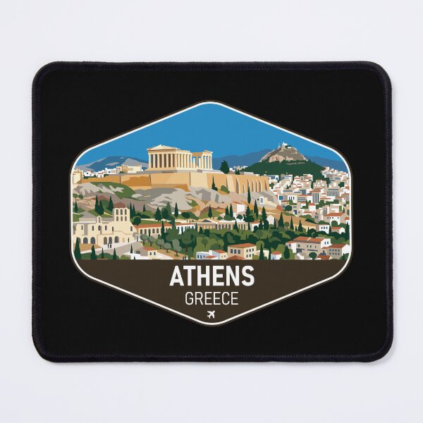 Item preview, Athens Greece Travel Souvenir designed and sold by RareDeerArt.