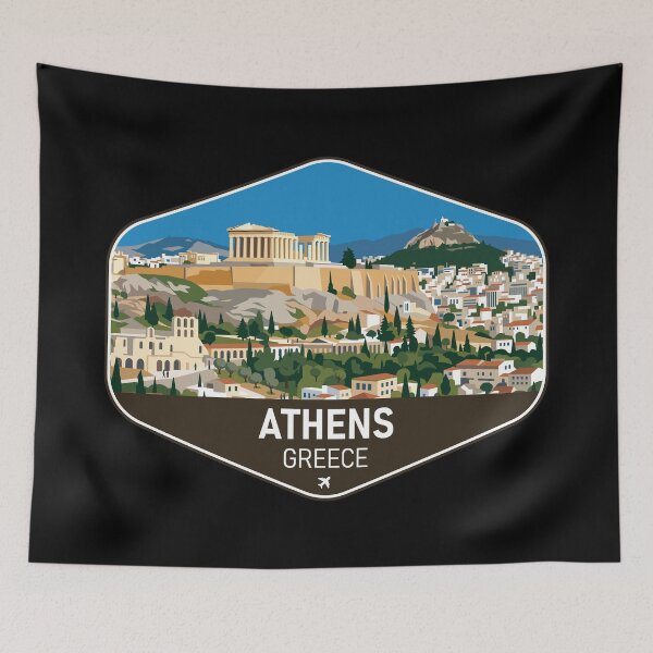 Artikelvorschau, Athen Griechenland Reiseandenken entworfen und verkauft von RareDeerArt.