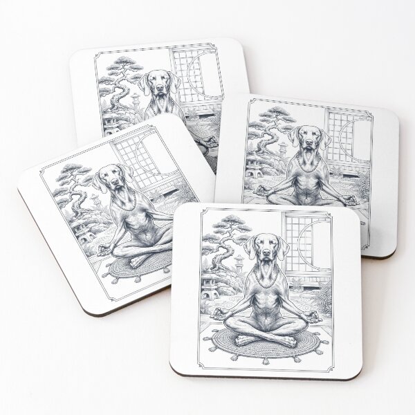 Item preview, Vintage Weimaraner Yoga Poses Funny Meditation Dog Mom Lover designed and sold by dian-rody-crest.