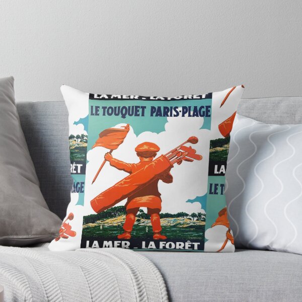 Item preview, Vintage Travel Poster | Le Touquet Paris-Plage Art Deco | Golf & Seaside Resort | 1920s France Wall Art | Bold Colors designed and sold by artofuniverse.