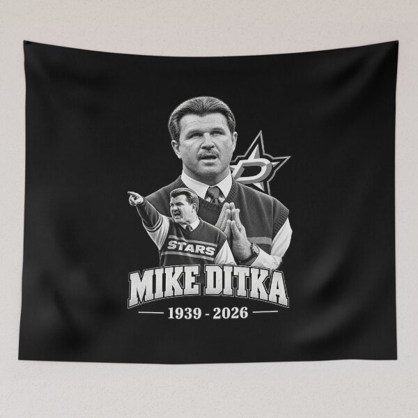 Artikelvorschau, Mike Ditka Tribut entworfen und verkauft von DogWorldArt.
