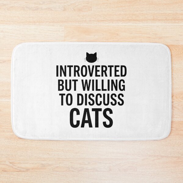 Item preview, Funny Introverted Willing To Discuss Cats Minimalist designed and sold by pattman.