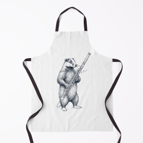 Item preview, Badger Playing Bassoon Player Animal Music Lover designed and sold by dian-rody-crest.