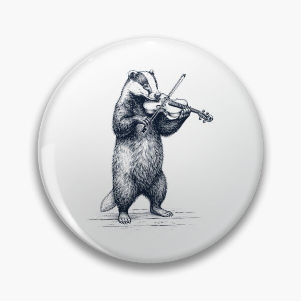Item preview, Badger Playing Cello Player Animal Music Lover designed and sold by dian-rody-crest.
