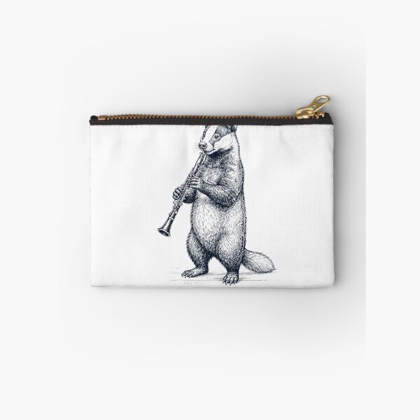Item preview, Badger Playing Clarinet Player Animal Music Lover designed and sold by dian-rody-crest.