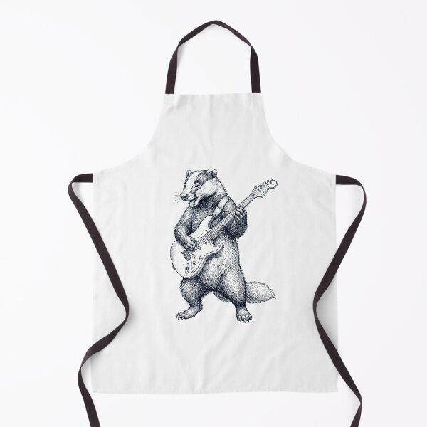 Item preview, Badger Playing Electric Guitar Player Animal Music Lover designed and sold by dian-rody-crest.
