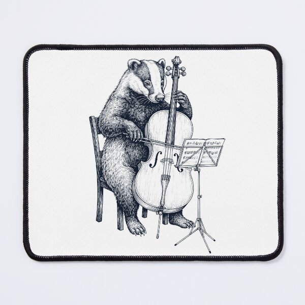 Item preview, Badger Playing Fiddle Player Animal Music Lover designed and sold by dian-rody-crest.