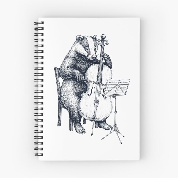 Item preview, Badger Playing Fiddle Player Animal Music Lover designed and sold by dian-rody-crest.
