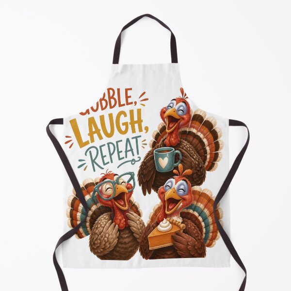 Item preview, Gobble Laugh Repeat Funny Thanksgiving Holiday designed and sold by LiviuGligoros.