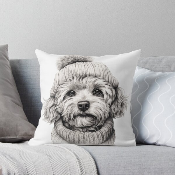 Item preview, Sketch of Cute Dog Knitted designed and sold by KarioKagka403.