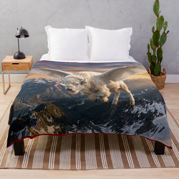 Item preview, white buffalo at sunset designed and sold by GAWPAWshop.
