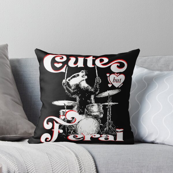 Item preview, Cute Badger Playing Drums Funny Music Animal Cute But Feral designed and sold by MathiasFuchs.