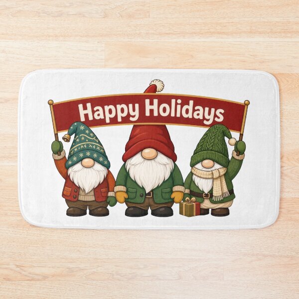 Item preview, Happy Holidays Gnomes designed and sold by susiecc.
