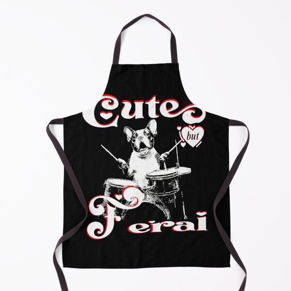 Item preview, Cute Boston Terrier Playing Drums Funny Music Dog Drummer Cute But Feral designed and sold by MathiasFuchs.