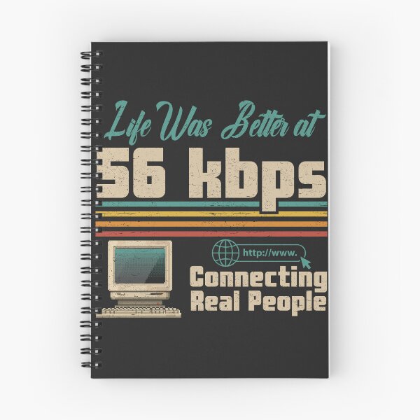 Item preview, Retro Computer Life Was Better At 56 Kbps Connecting Real People designed and sold by legendaryskins.