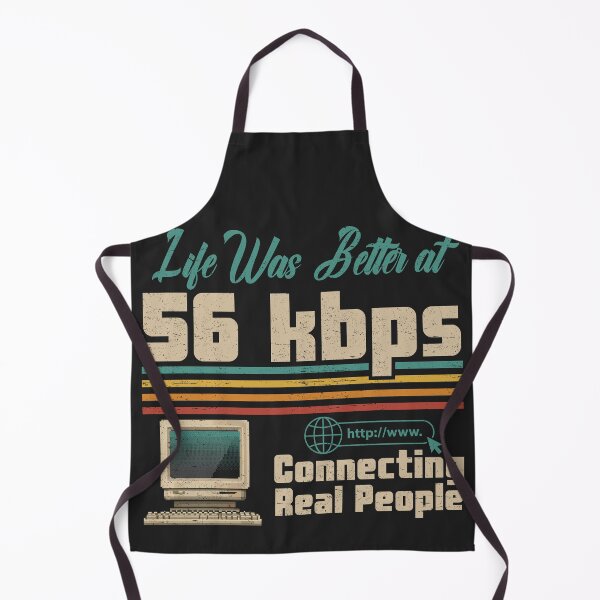 Item preview, Retro Computer Life Was Better At 56 Kbps Connecting Real People designed and sold by legendaryskins.