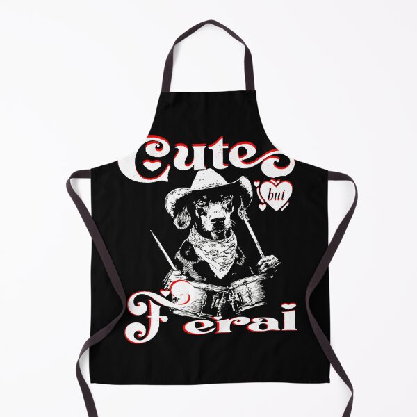 Item preview, Cute Doberman Playing Drums Funny Cowboy Dog Cute But Feral designed and sold by MathiasFuchs.