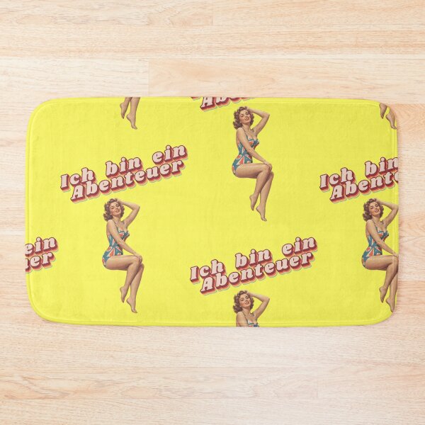 Item preview, I Am An Adventure Vintage Pinup Swimsuit Slogan designed and sold by Mauswohn.