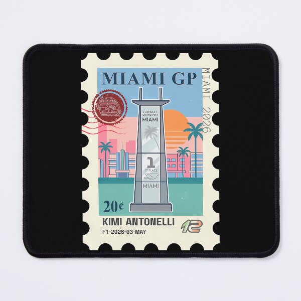 Item preview, F1 Miami Gp Us 2026 Stamp Poster - Winner Kimi designed and sold by colionjosho.