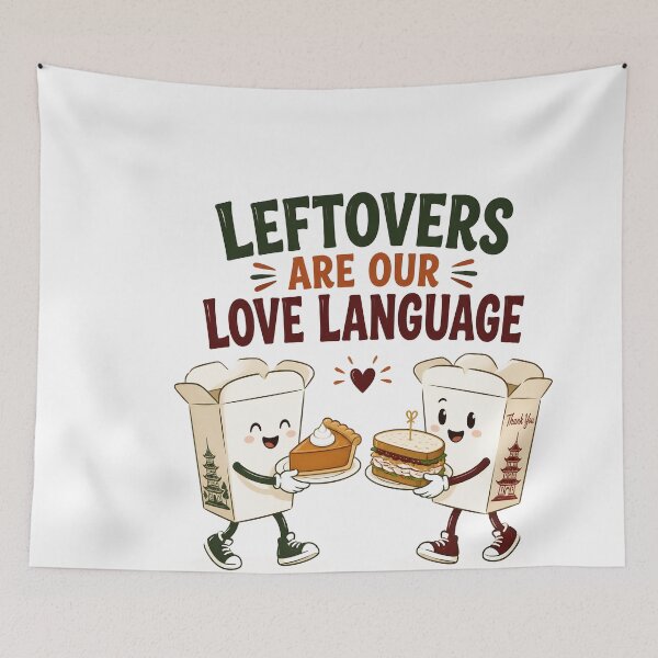 Item preview, Leftovers Are Our Love Language Funny Foodie designed and sold by LiviuGligoros.
