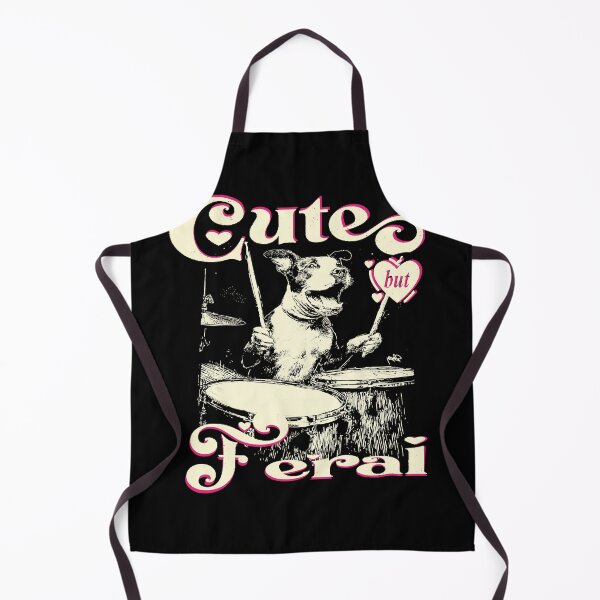 Item preview, Cute Pit Bull Playing Drums Funny Music Dog Cute but Feral For Kids Men Women designed and sold by MathiasFuchs.