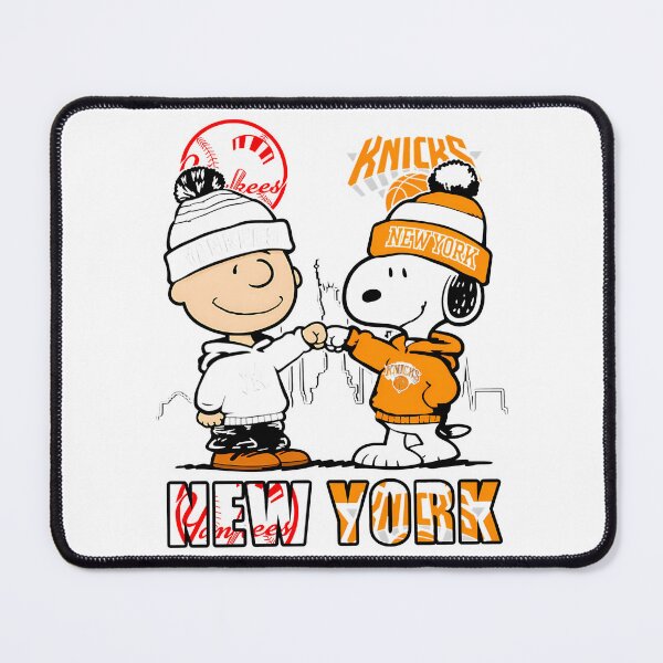 Item preview, Charlie Brown Snoopy Nyc Yankeess Knickss Fist Bump designed and sold by almeineed.