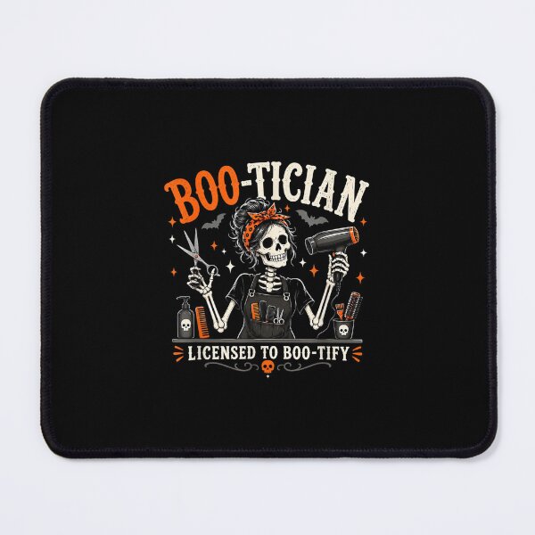 Item preview, Boo-Tician Halloween Hair Stylist Skeleton Hairstylist designed and sold by ObukiLantara.
