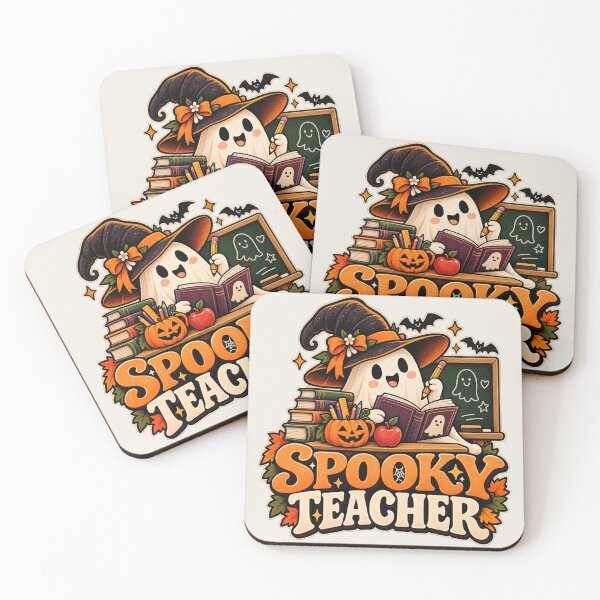 Item preview, Spooky Teacher Halloween Ghost Cute Classroom Design designed and sold by Stikaro.
