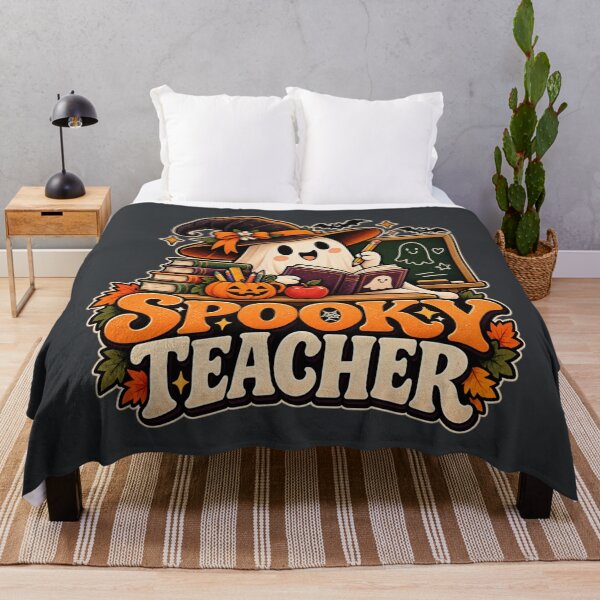 Item preview, Spooky Teacher Halloween Ghost Cute Classroom Design designed and sold by Stikaro.