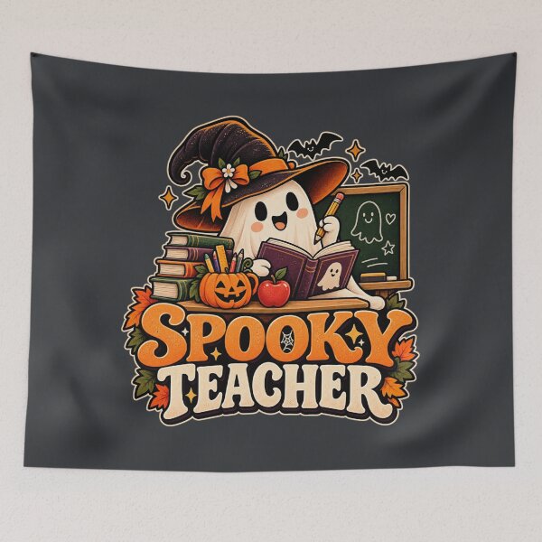 Item preview, Spooky Teacher Halloween Ghost Cute Classroom Design designed and sold by Stikaro.