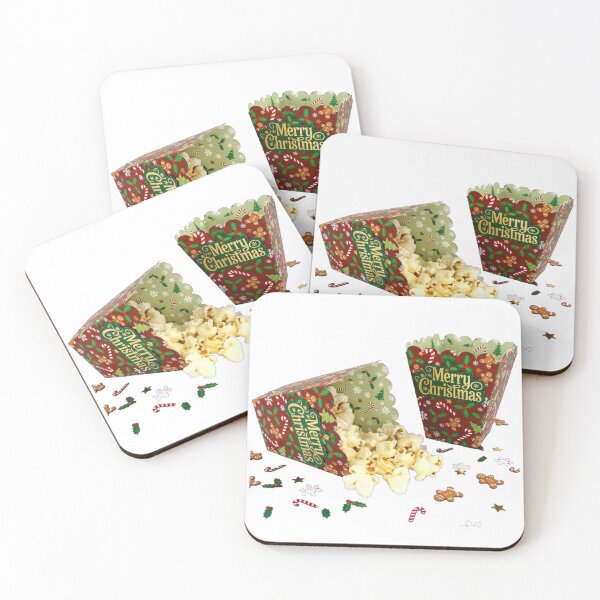 Item preview, Merry Christmas Popcorn Boxes Holiday Movie Night designed and sold by HoMya.