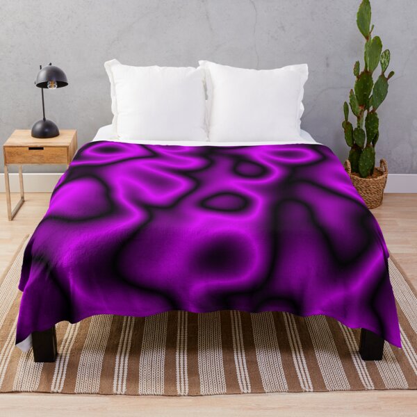 Item preview, Neon Purple Liquid Silk Abstract Swirls designed and sold by formularenii.