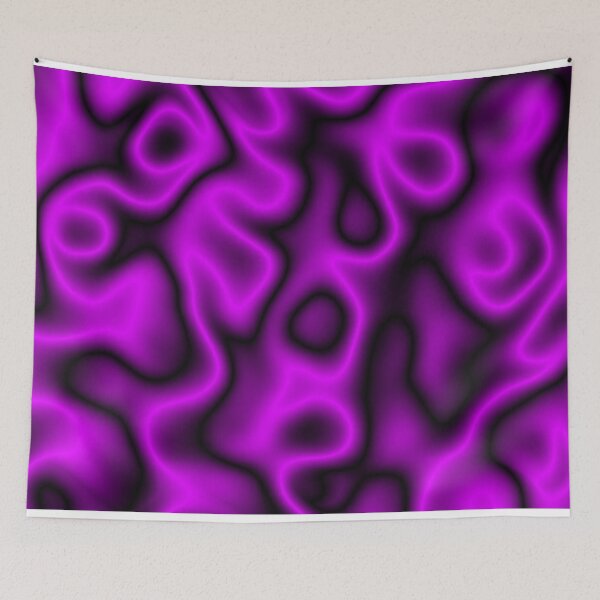 Item preview, Neon Purple Liquid Silk Abstract Swirls designed and sold by formularenii.