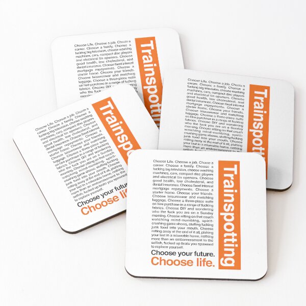 Item preview, Trainspottingss Choosess Lifess Iconics Quotes Typography designed and sold by Thelovesomedove.