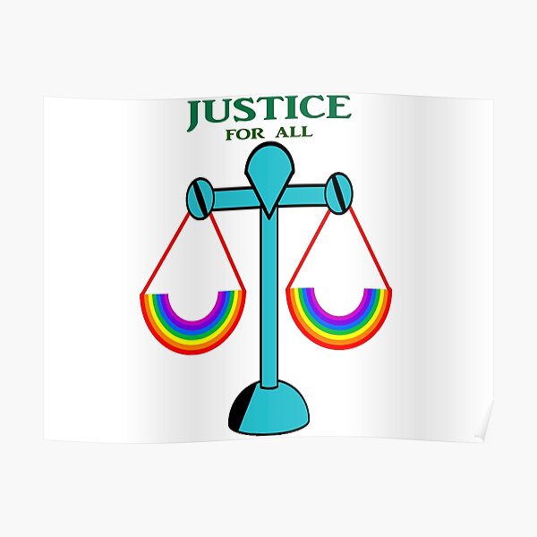 Justice For All Posters Redbubble