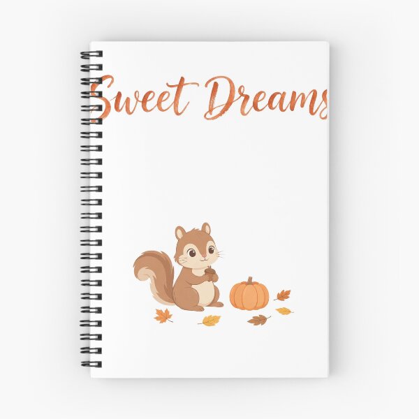 Item preview, Sweet Dreams Cute Squirrel with Acorn Hand Lettered designed and sold by FreshmanJ.