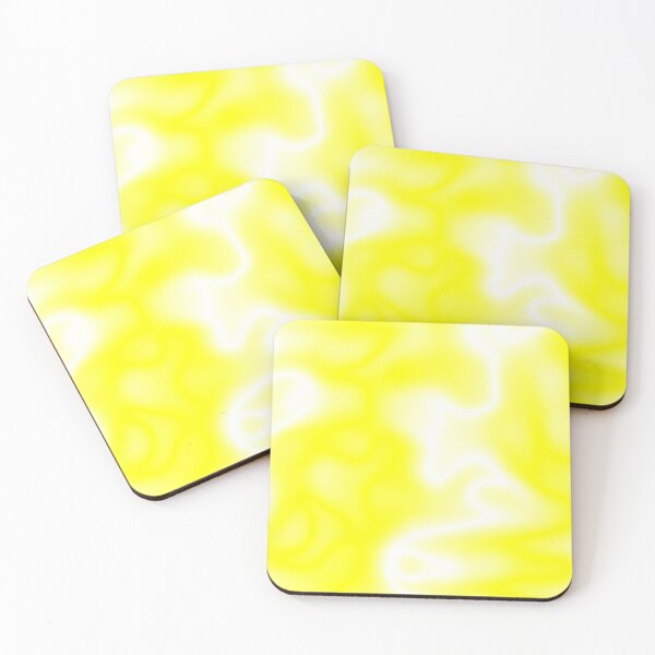 Item preview, Vibrant Neon Yellow Liquid Marble Waves designed and sold by formularenii.