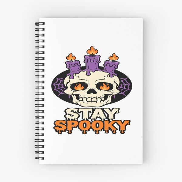 Item preview, Stay Spooky Skull Candle Flame Eyes Halloween designed and sold by Custom Crest.