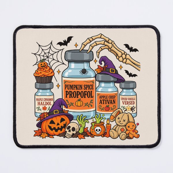 Item preview, Pumpkin Spice Propofol, Funny Anesthesia Halloween, CRNA Nurse Humor, Spooky Anesthesiology, Healthcare Worker Gift designed and sold by Quiajia.