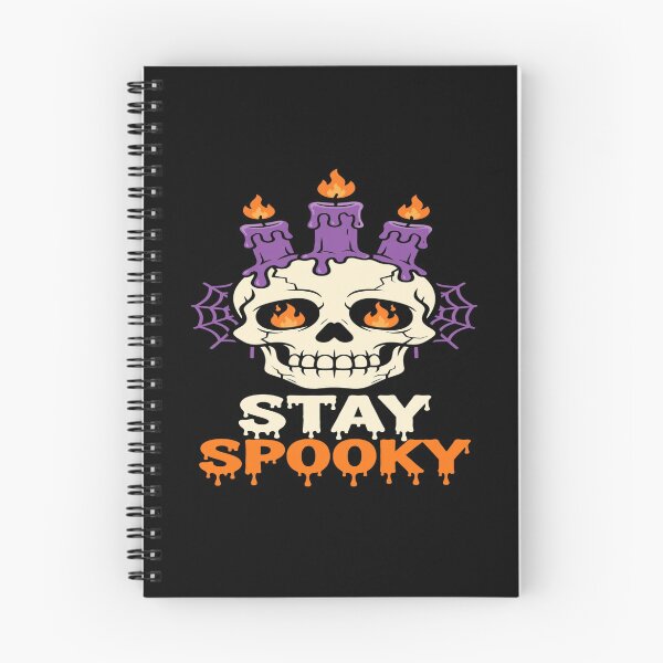 Item preview, Stay Spooky Skull Candle Flame Eyes Halloween designed and sold by Custom Crest.