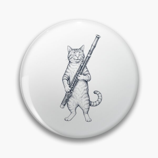 Item preview, Cat Playing Bassoon Player Kitten Music Lover designed and sold by dian-rody-crest.