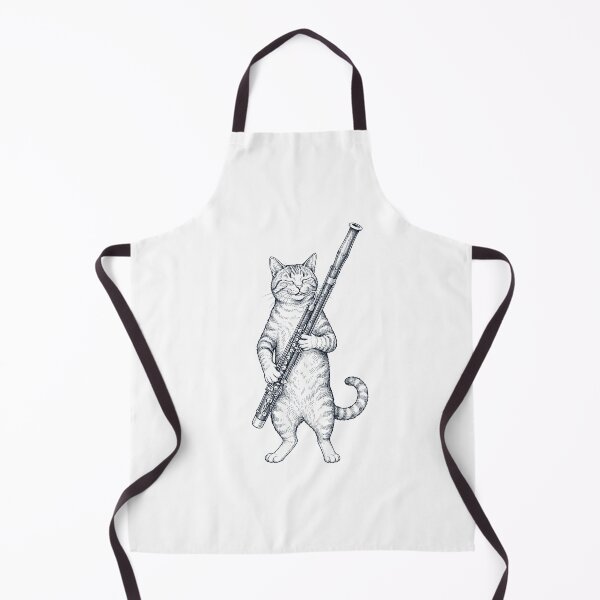 Item preview, Cat Playing Bassoon Player Kitten Music Lover designed and sold by dian-rody-crest.