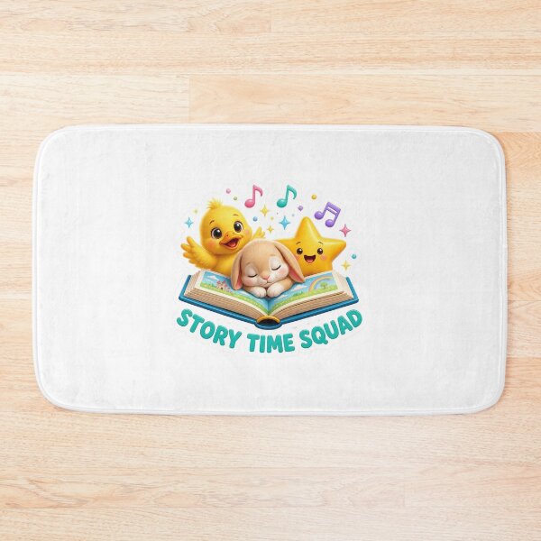 Item preview, Story Time Squad – Cute Characters Reading a Picture Book designed and sold by LearnFunStore.