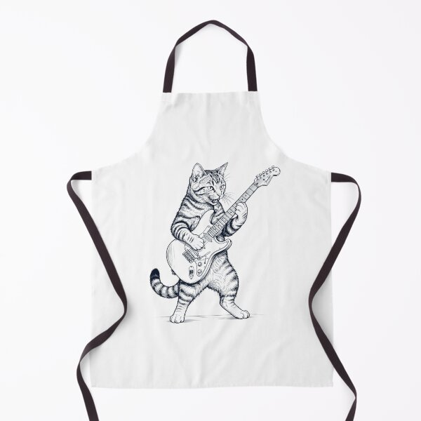 Item preview, Cat Playing Electric Guitar Player Kitten Music Lover designed and sold by dian-rody-crest.