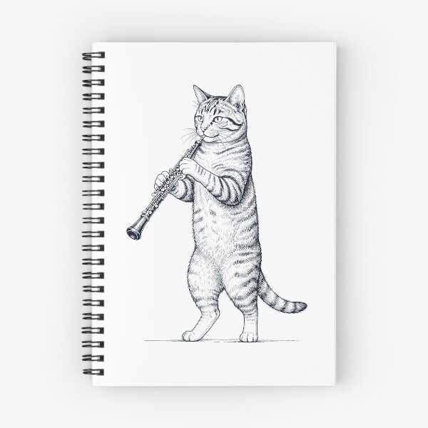 Item preview, Cat Playing Oboe Player Kitten Music Lover designed and sold by dian-rody-crest.