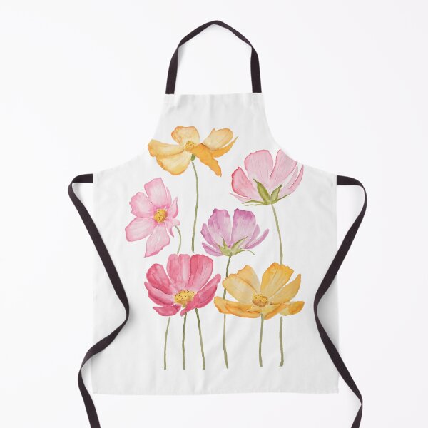 Aperçu de l'œuvre Fleurs de cosmos colorées peintes à la main créée et vendue par DreylaryAylima.