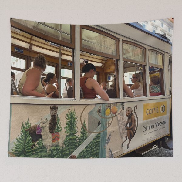 Item preview, Colourful Cable Car in Portugal designed and sold by Marylou Badeaux.